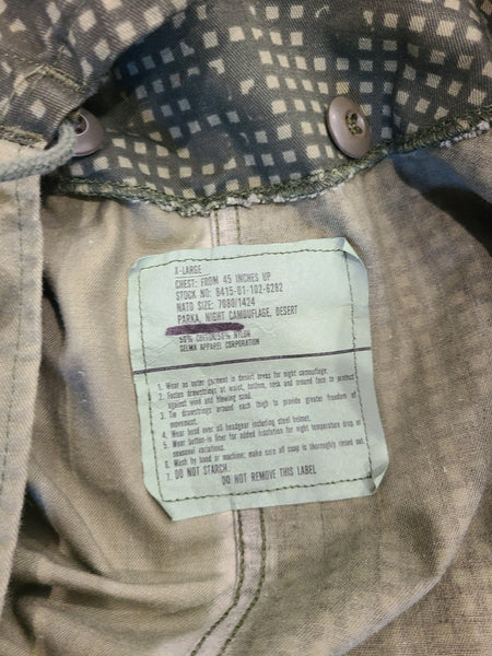 Night Camo Parka GI ISSUE SURPLUS