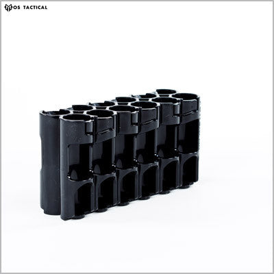 12 Pack Battery Caddy | AA Battery Case BLACK