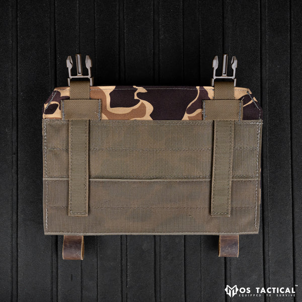 Clip In Kangaroo  in Vintage Duck Camo with “Predator” Leather