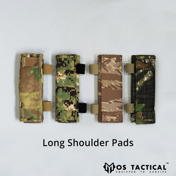 Long Shoulder Pads - Comm Loops & Lapel Tabs